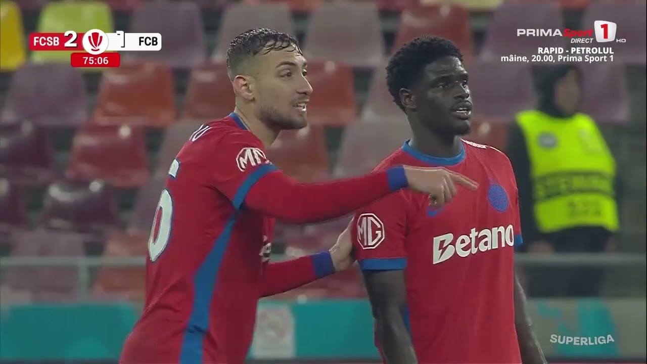 GOOOL! FCSB - Botoșani 2-1. Răspuns instant! Olaru îl învinge pe Anestis