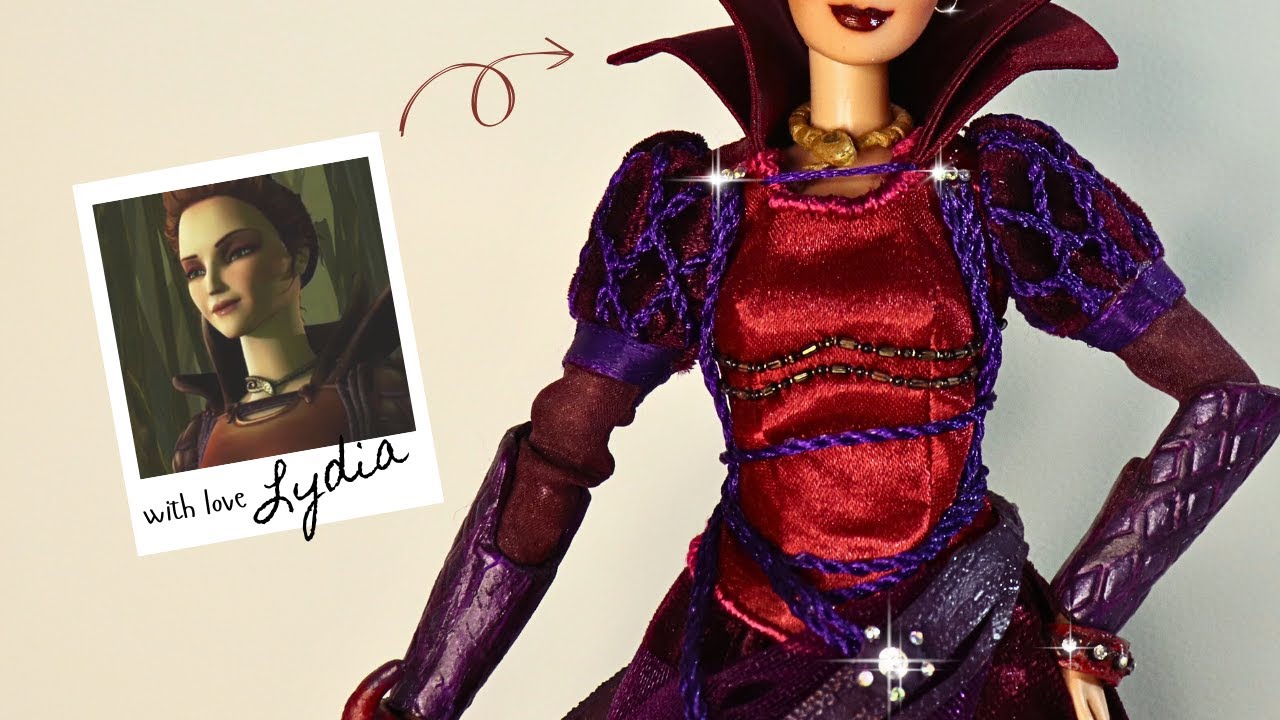 I made a custom villain doll from barbie and the diamond castle | barbie ooak