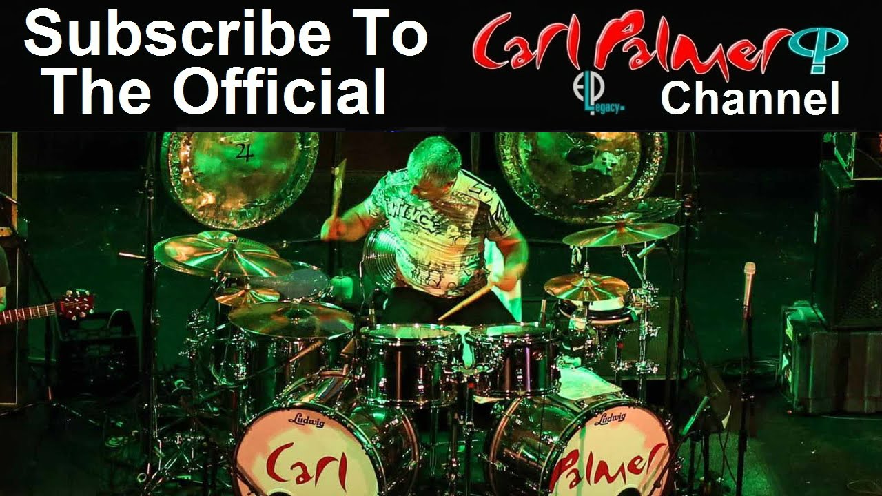 Carl Palmer of Emerson Lake & Palmer soloing on his Ludwig 100TH Anniversary Kit.
