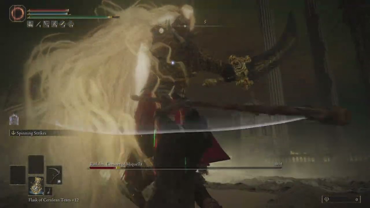 Grave Scythe + Spinning Strikes | no hit | Consort Radahn - Shadow of the Erdtree