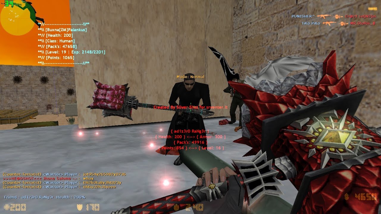 Counter Strike 1.6  Зомби сервер [FREE VIP+HOOK+ДжетПак] Вип бесплатно