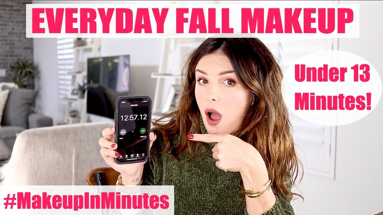 MY EVERYDAY FALL MAKEUP IN UNDER 13 MINS! | Makeup In Minutes | Shenae Grimes Beech