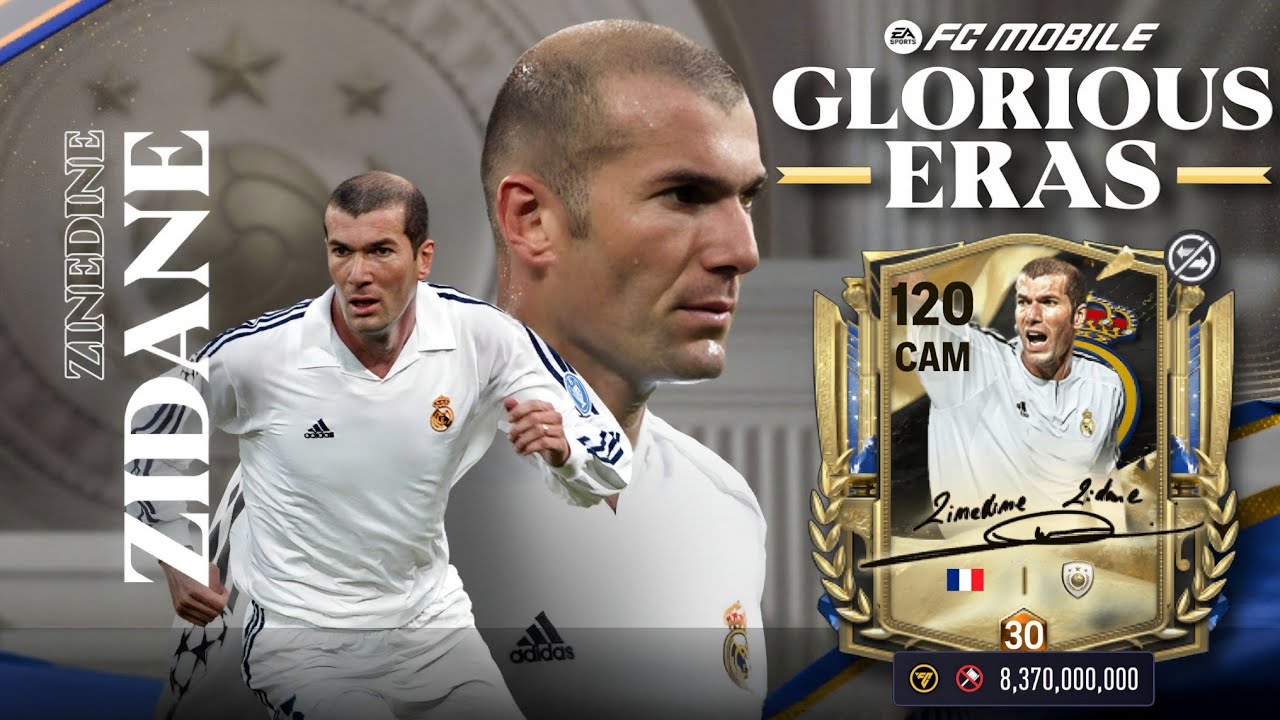 ZINEDINE ZIDANE 115 OVR GLORIOUS ERAS FC MOBILE. ЛУЧШАЯ КАРТА ЗИДАНА В ФК МОБАЙЛ!?