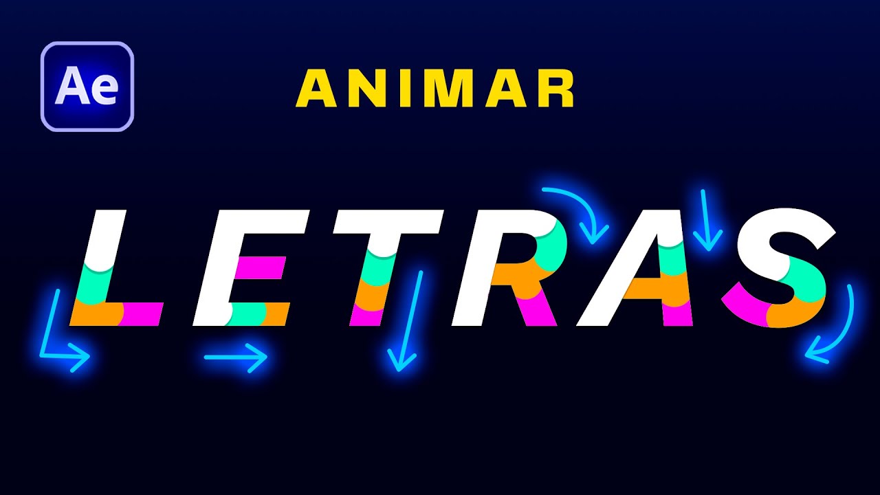 🖌️ Animar RELLENO de TEXTO con COLORES en After Effects