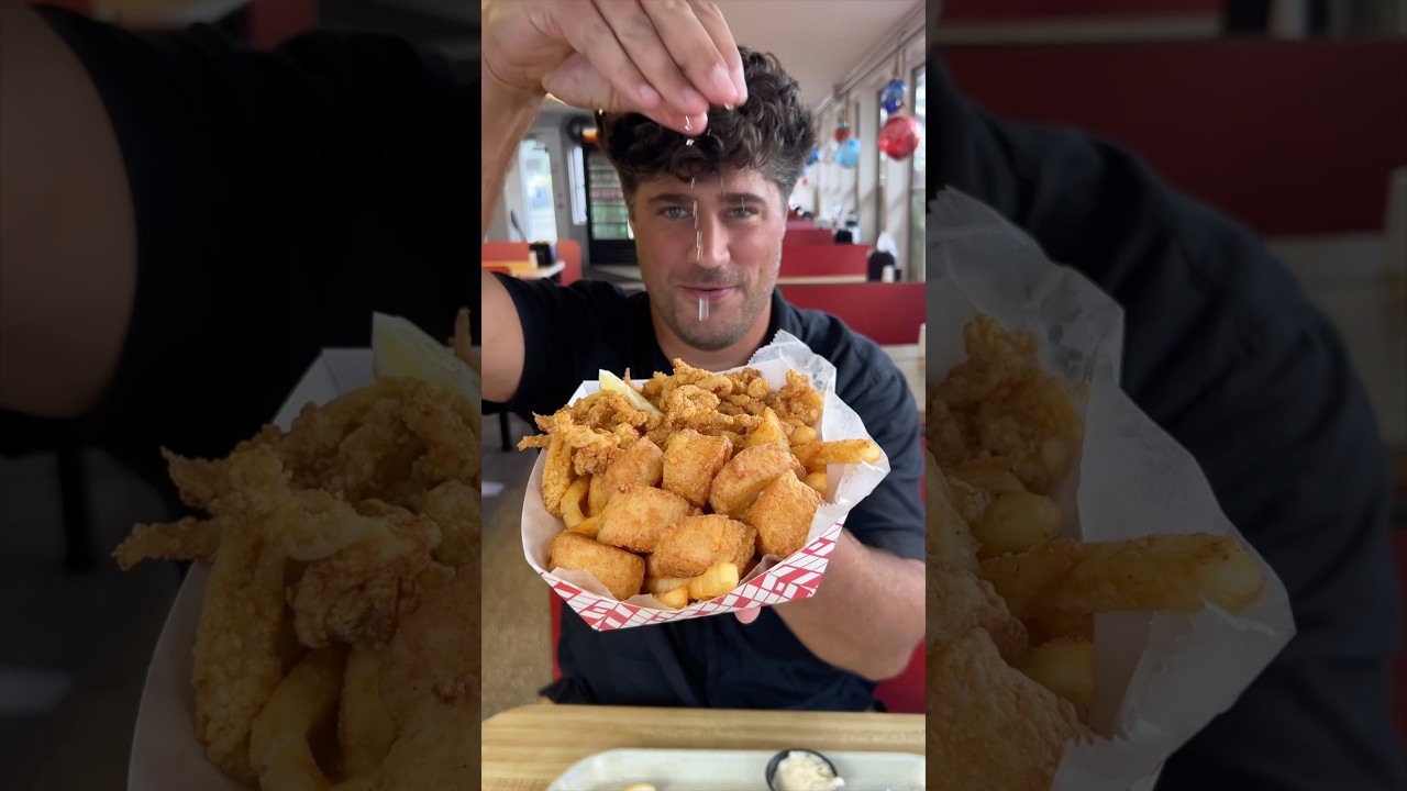 We&rsquo;re on a hunt for the BEST FRIED SEAFOOD in New England! Clam Castle in Madison, CT! #DEVOURPOWER