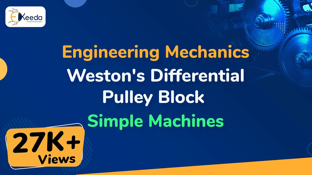 Weston's Differential Pulley Block - Simple Machines - Engineering Mechanics