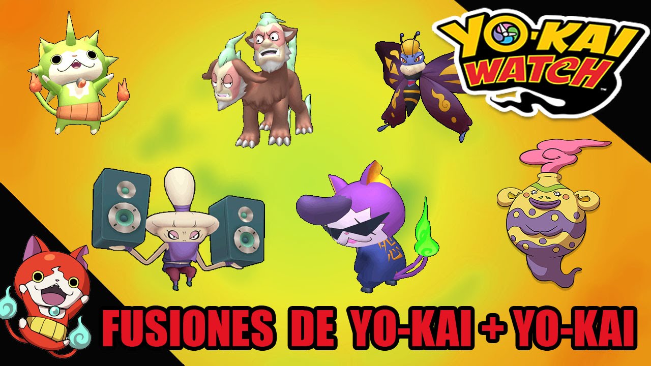 Yo-Kai Watch: fusiones de Yo-kai con Yo-kai