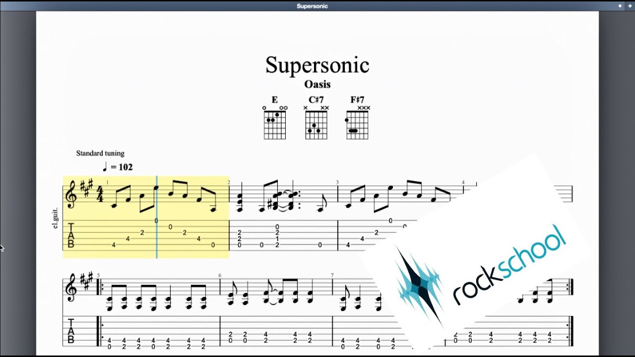 Supersonic Hot Rocks Rockschool Grade 2 Guitar