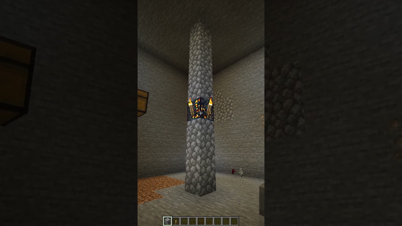 XP Farm Minecraft Spider Spawner In 60 Seconds... #shorts #minecraft
