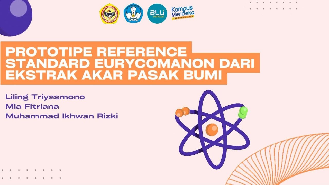 Pengembangan Prototipe Reference Standard Eurycomanone
