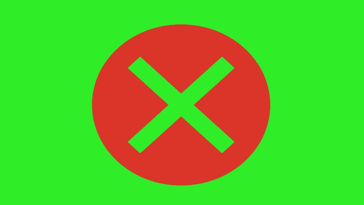 WRONG ICON - GREEN SCREEN