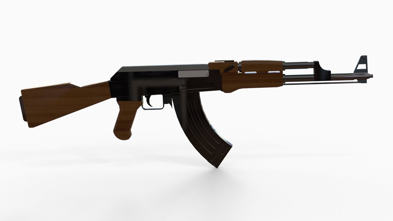 「DESIGN 184」 How to design AK47 Rifle by Solidworks - TIMELAPSE