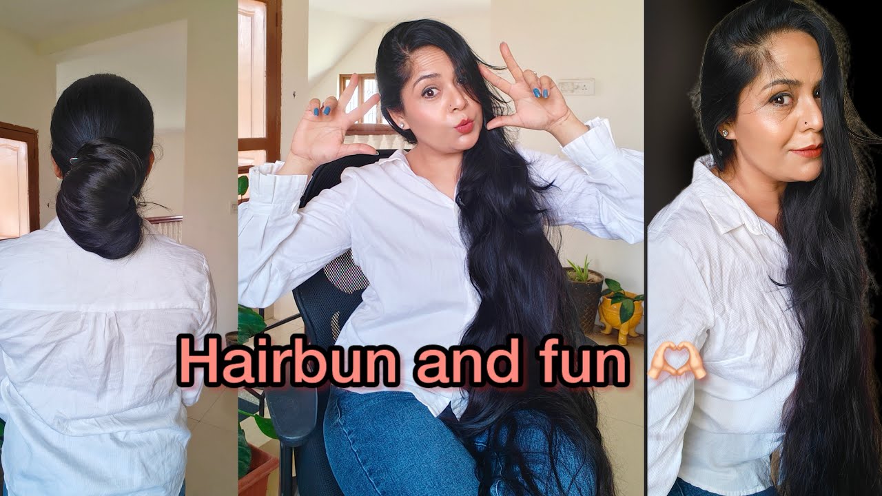Hair Bun tutorial + a little play n fun 🫶🏻