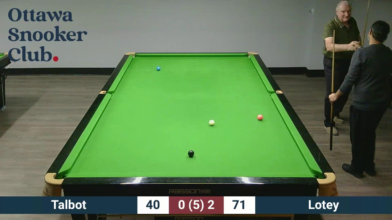 Ottawa Snooker Club - Club Match Glenn Talbot vs Indi Lotey