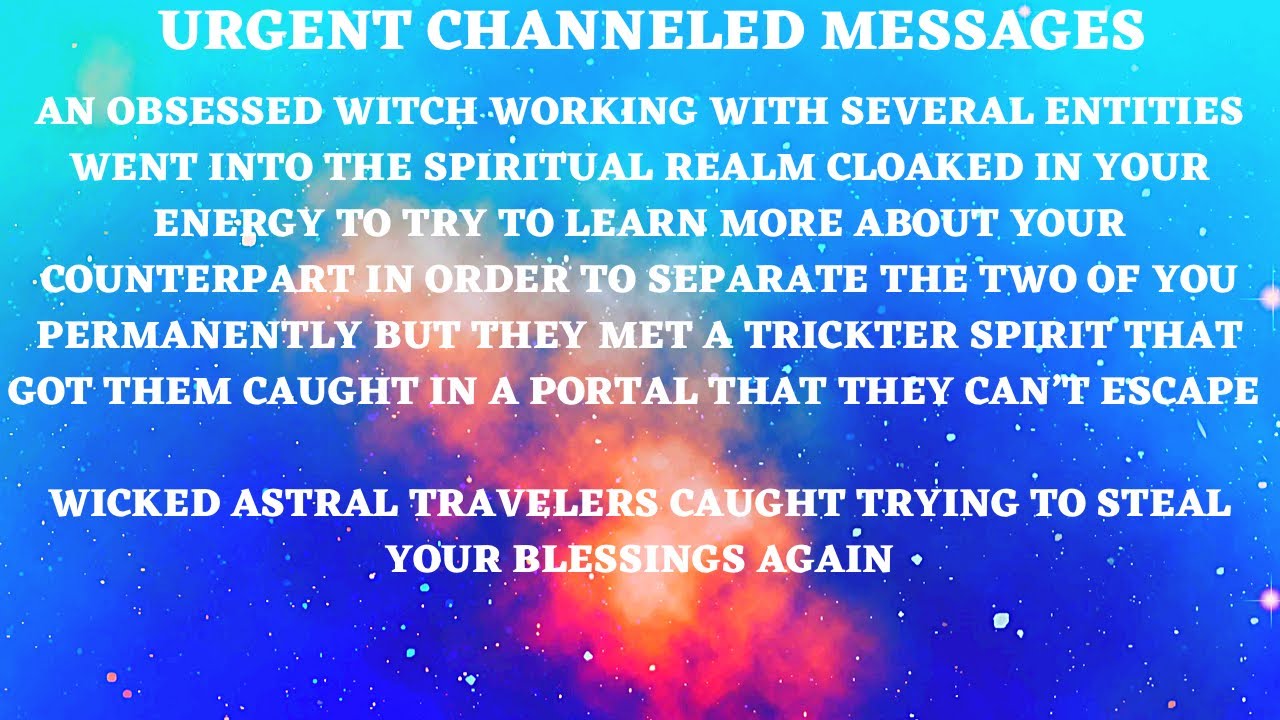 🚨URGENT~DARK WITCH GOT CAUGHT IN THE SPIRIT REALM USING YOUR ENERGY TO TRICK YOUR COUNTERPART⚖️