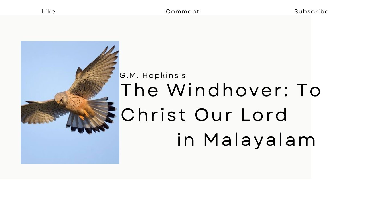 The Windhover Summary in Malayalam| GM Hopkins| Sonnet| UGC NET