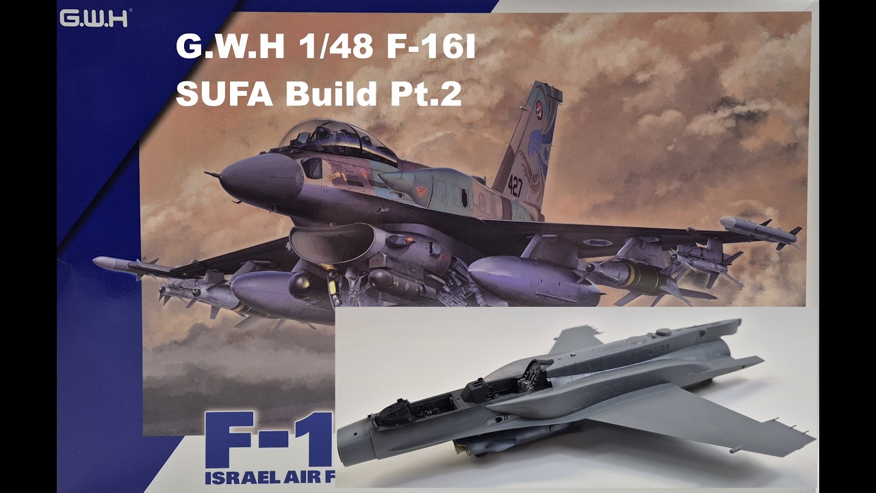 G.W.H 1/48 F-16I SUFA Сборка, часть 2