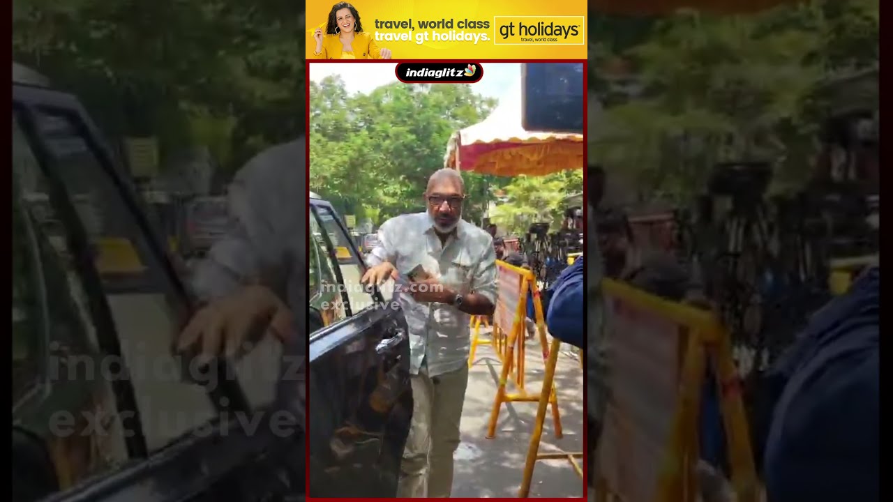 Sathyaraj at Sowcar Janaki&rsquo;s Residence | Final Tribute.#indiaglitz #sowcarjanaki #sowkarjanakiamma
