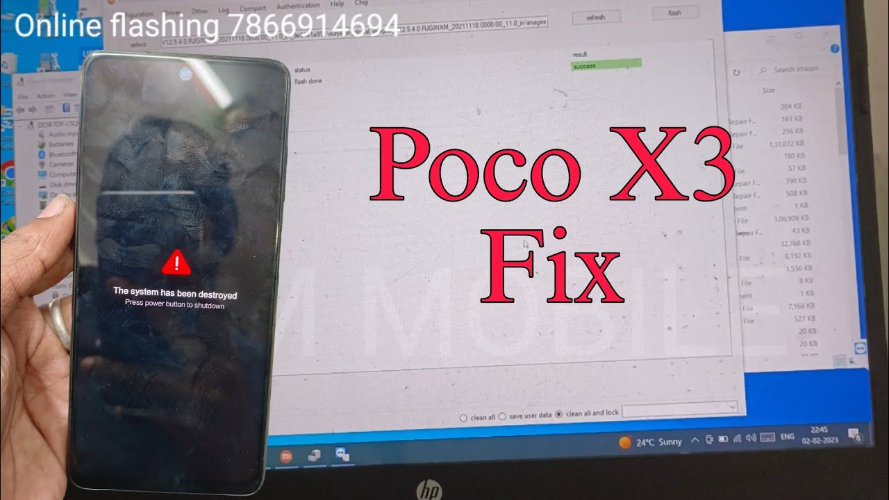 Poco X3 The System Has Been Destroyed Easy Fix