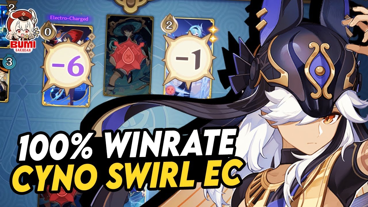 Fastest 100% Winrate Cyno Swirl EC Deck | Genshin TCG