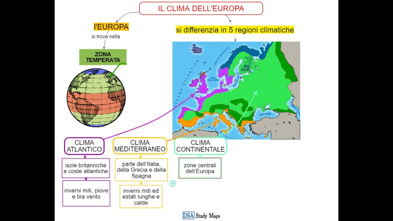 videomappa - geografia - il clima - 9 il clima in Europa