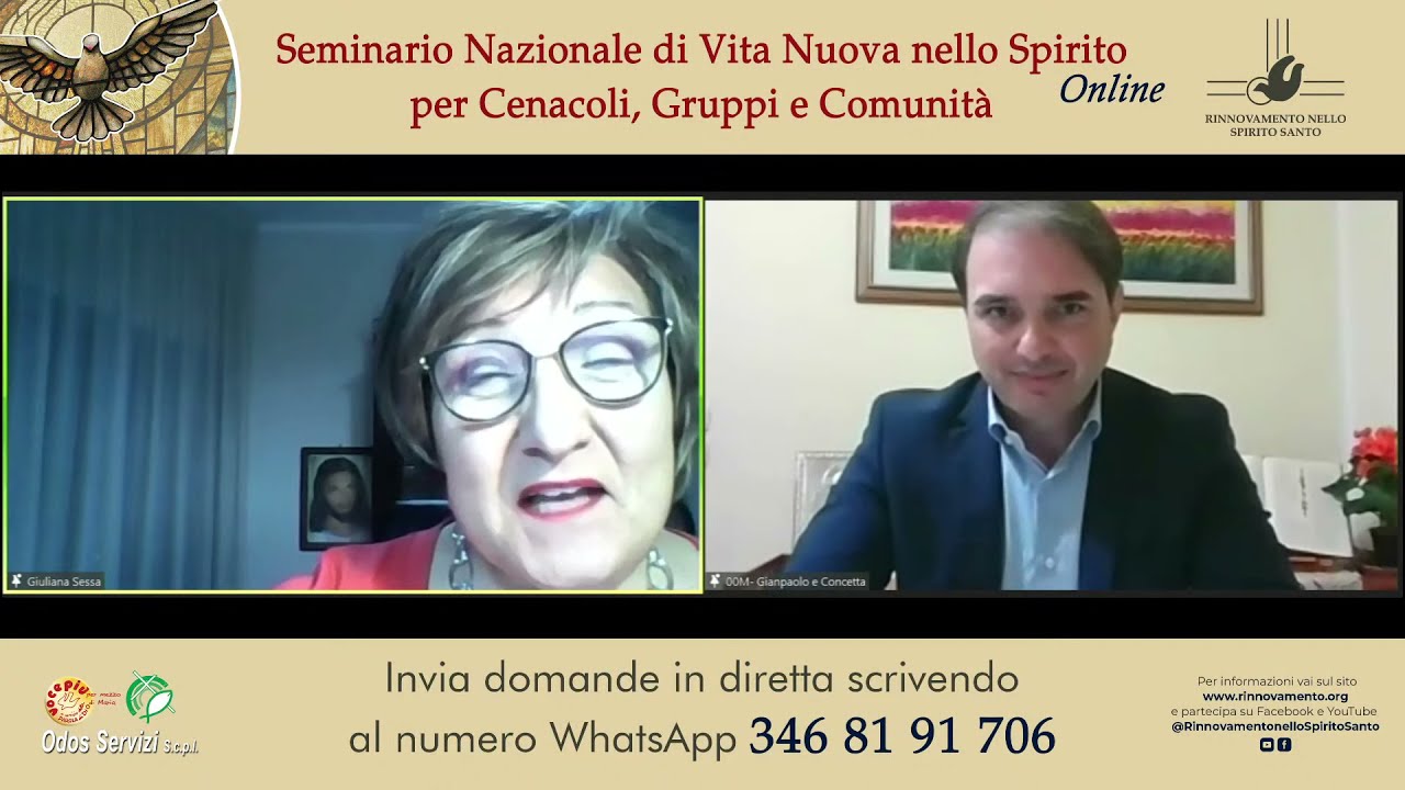 1° Incontro di condivisione Seminario di Vita Nuova nello Spirito online