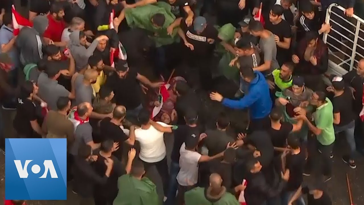 Fights Erupt Between Hezbollah Supporters and Anti-Government Protesters in Beirut, Lebanon