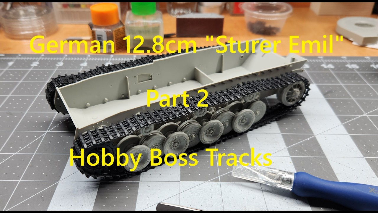 German 12.8cm Selbstfahrlafette L/61, Part 2, Hobby Boss Tracks