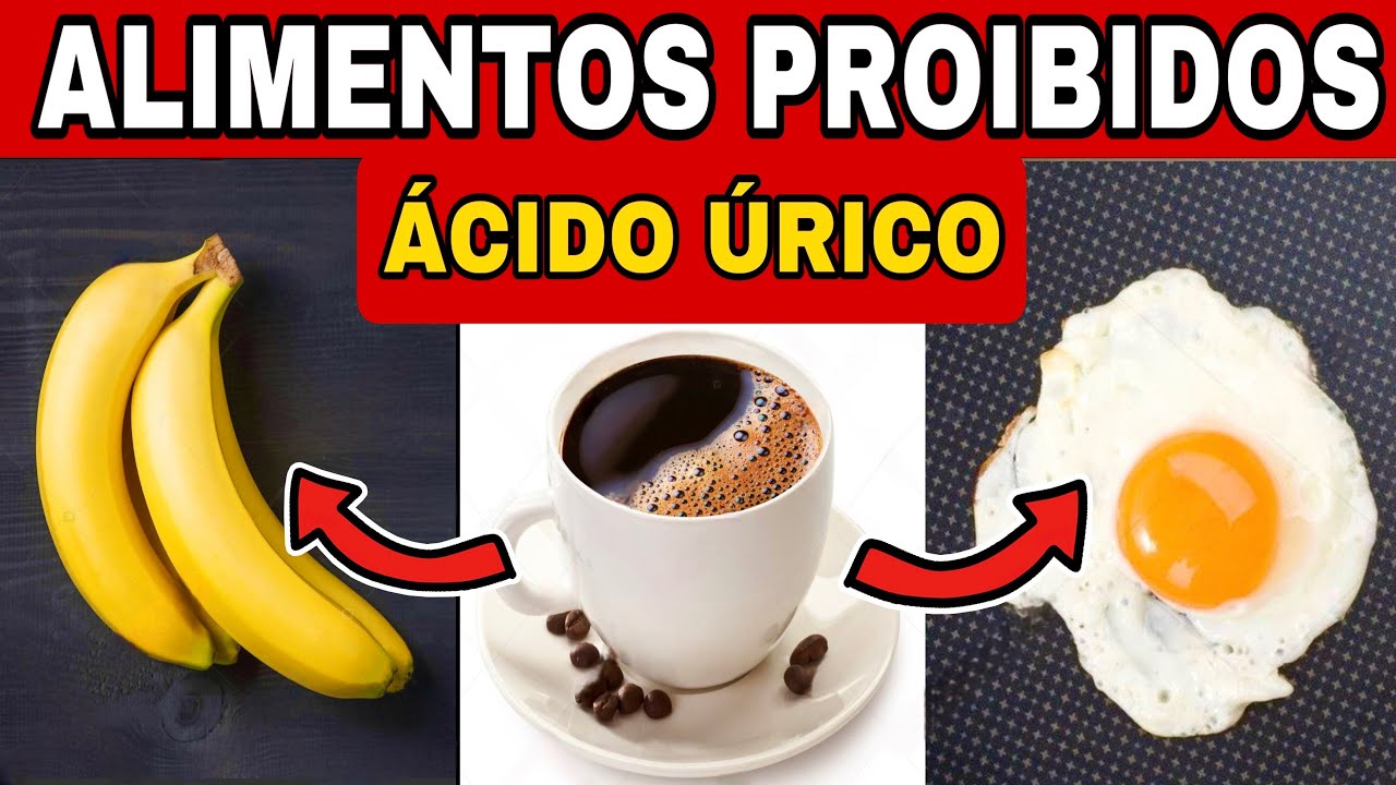 6 Alimentos PROIBIDOS para ÁCIDO ÚRICO ALTO e TOP 9 para BAIXAR o ÁCIDO ÚRICO