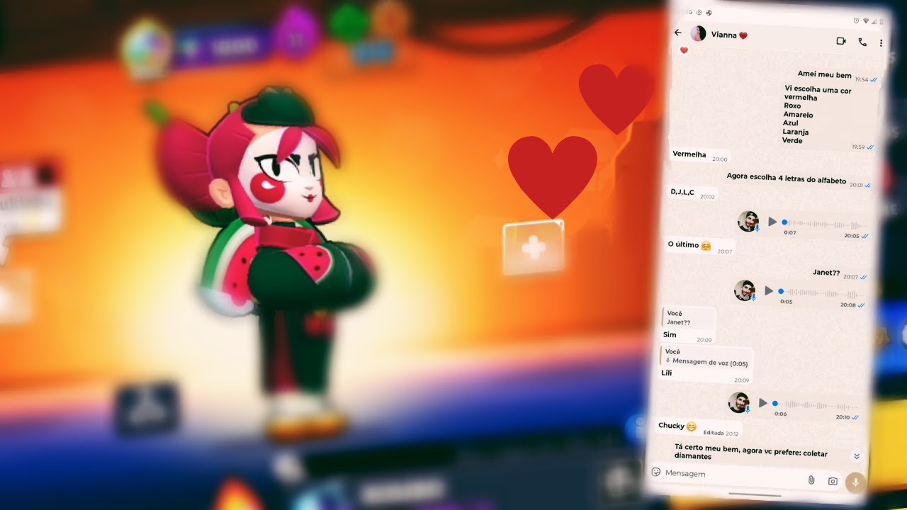 MINHA NAMORADA ESCOLHEU OS BRAWLERS PRA EU JOGAR #brawlstars