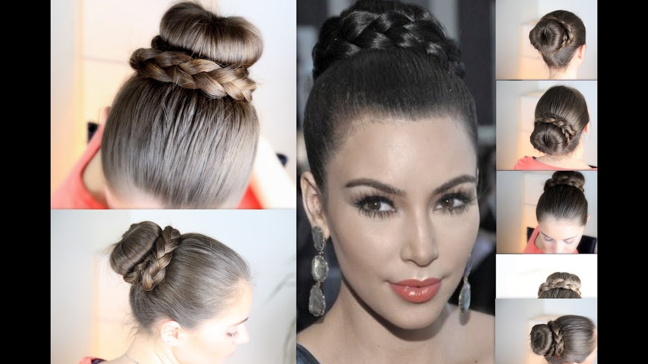 Красивая  прическа Kim Kardashian