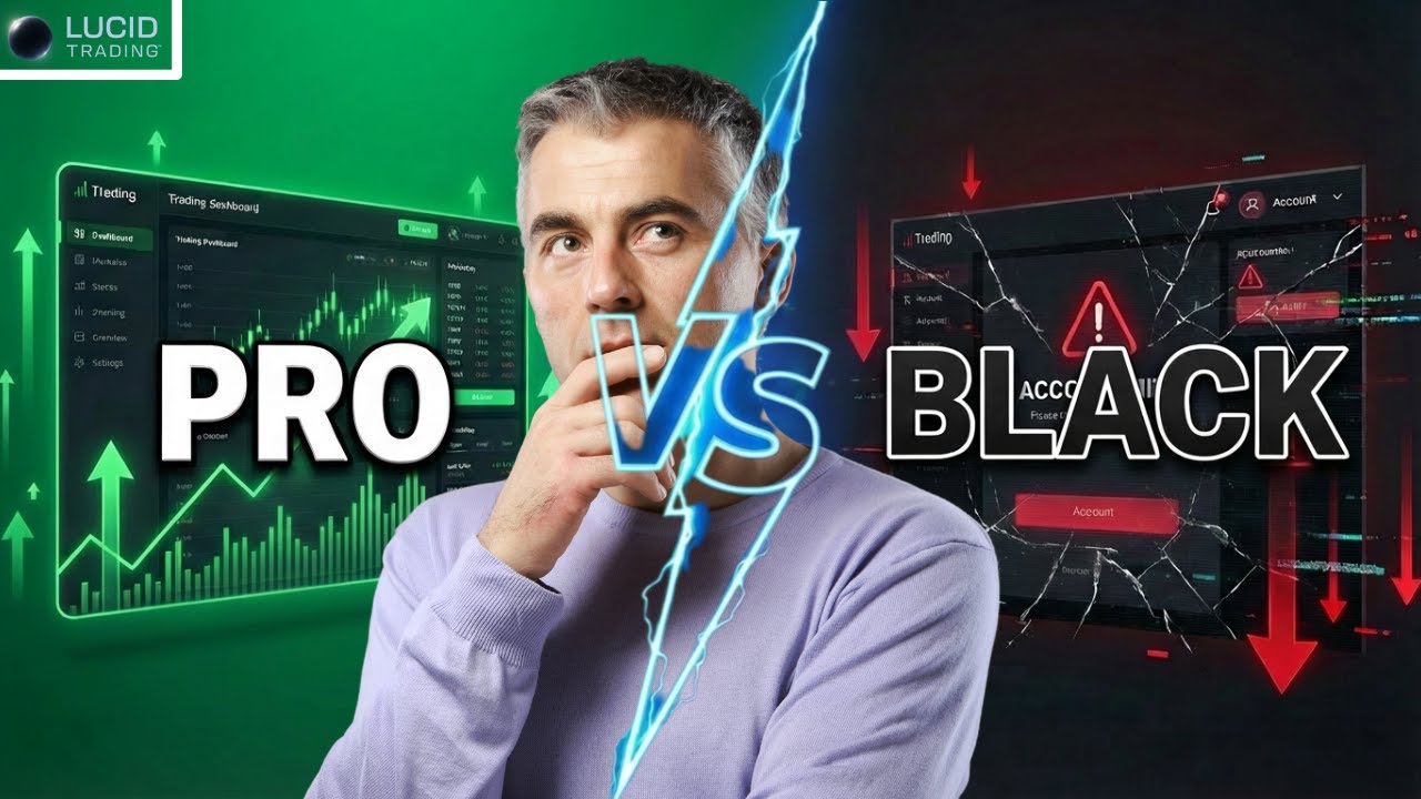 Lucid Trading Pro против Black Account: первый счет будет закрыт.
