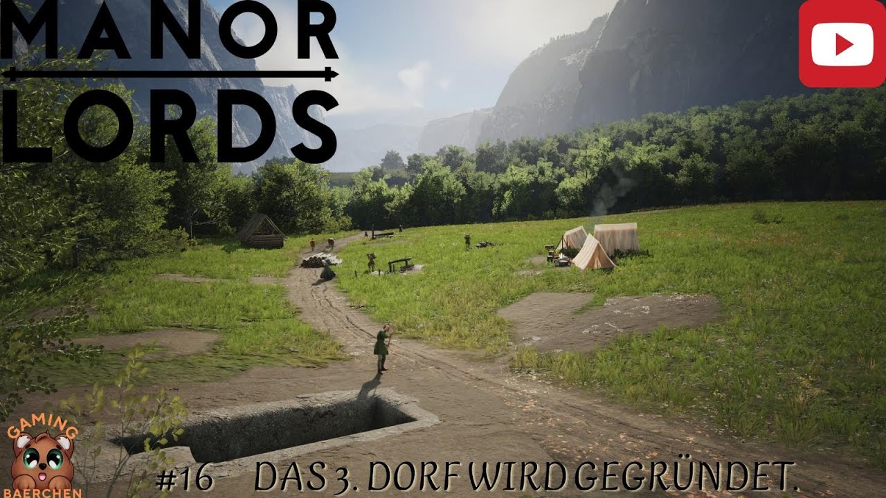 Manor Lords 👑 16      Das 3. Dorf wird gegründet.