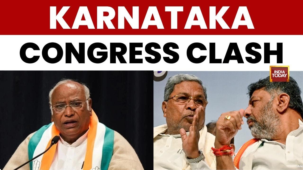 Karnataka Congress Rift: CM Siddaramaiah & Shivakumar Clash as Kharge Steps In | India Today News