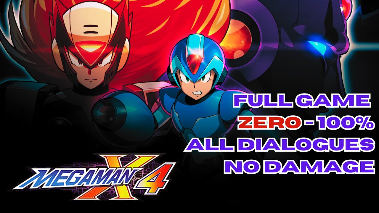 Mega Man X4 (PS1) - FULL GAME Walkthrough ~ Zero 100% (1080p) [No Damage/No SDC/All Dialogues]