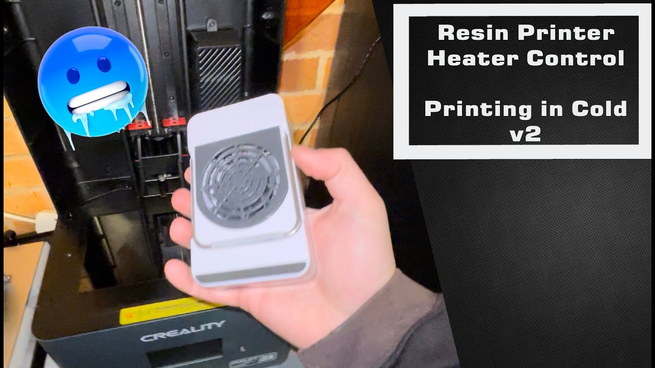Resin Printer Heater Control - Printing during Cold v2 #3dprinting  #resinprinter #winter