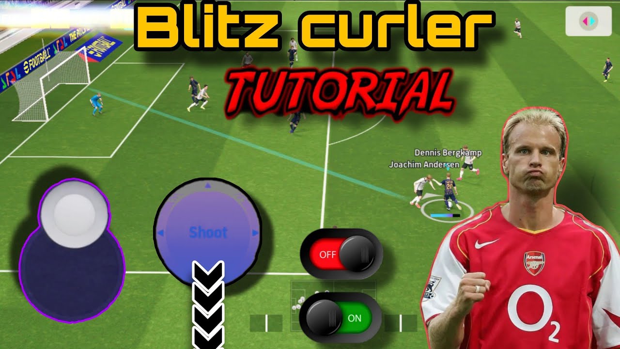 Blitz curler tutorial Efootball | how to use Blitz curler in efootball #pes #efootball #pesfootball 