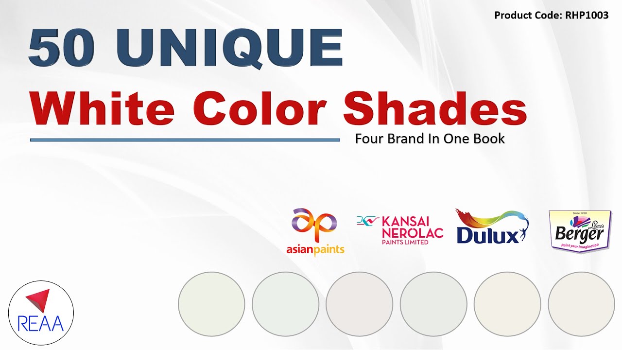 Best Off white Color sheds of Asian Paints, Berger Paints, Nerolac Paints and Dulux Paints with code