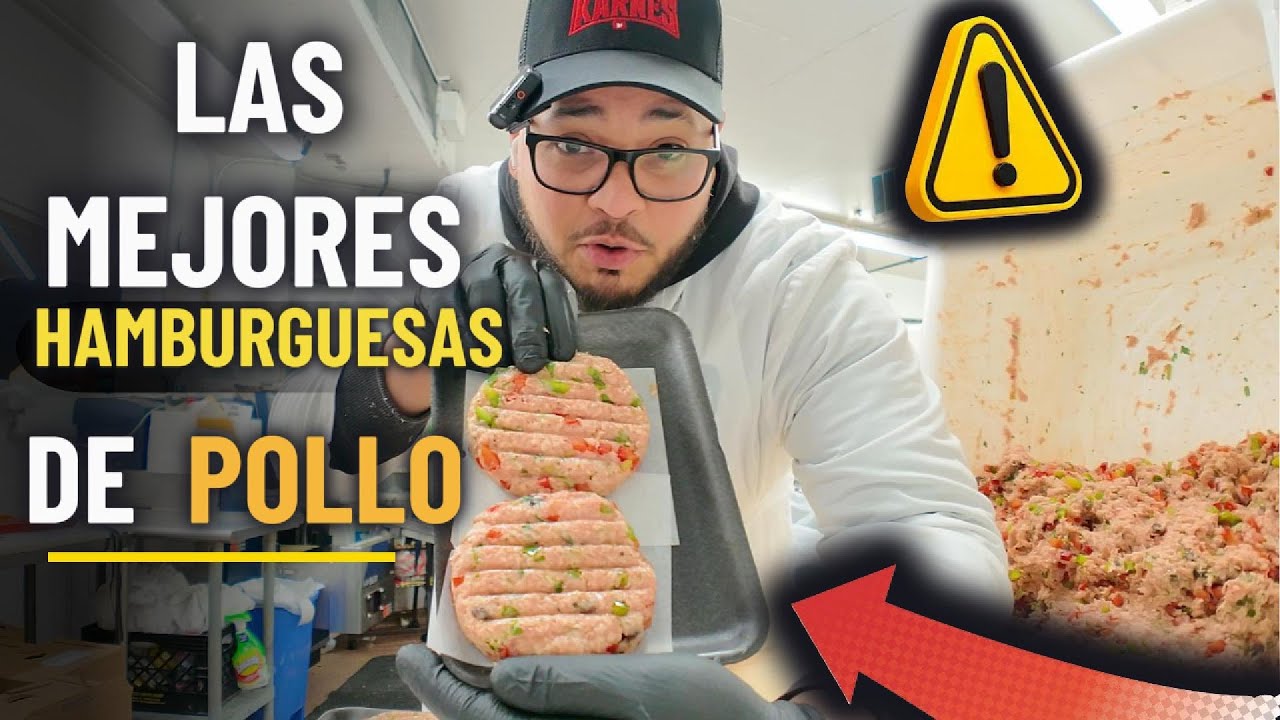 ASI SE HACEN LAS ''HAMBURGUESAS'' DE POLLO PERFECTAS