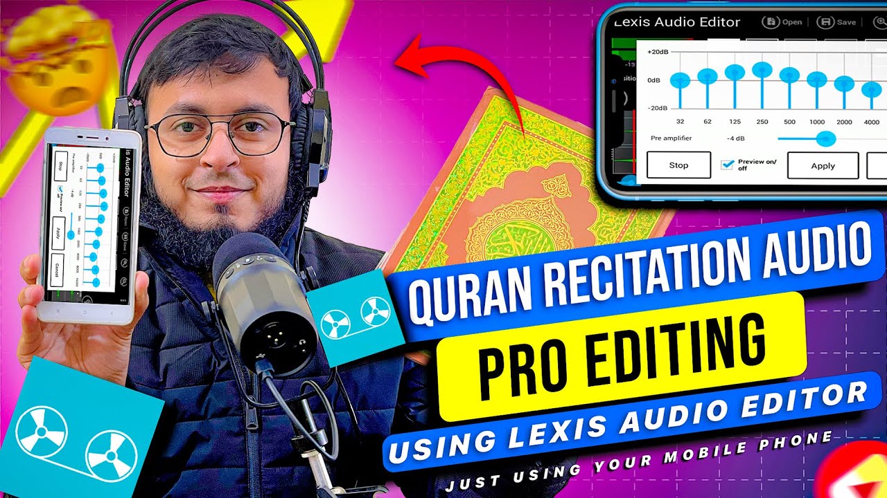 How To Edit Quran Recitation Audio in Mobile | Lexis Audio Editor