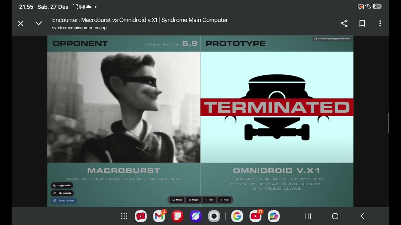 Syndrome main computer (I'm a incredibles fan btw)