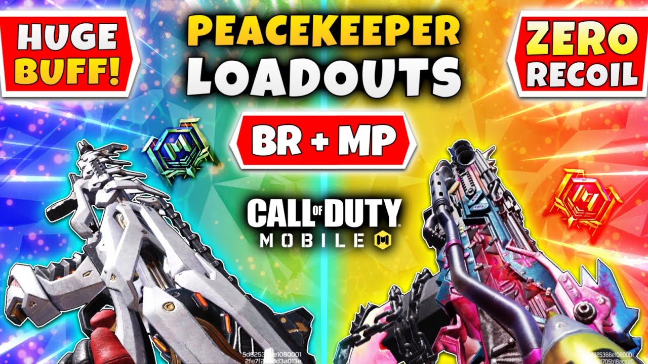 *NO RECOIL* PEACEKEEPER GUNSMITH LOADOUTS For BATTLE ROYALE And MULTIPLAYER | Call Of Duty Mobile