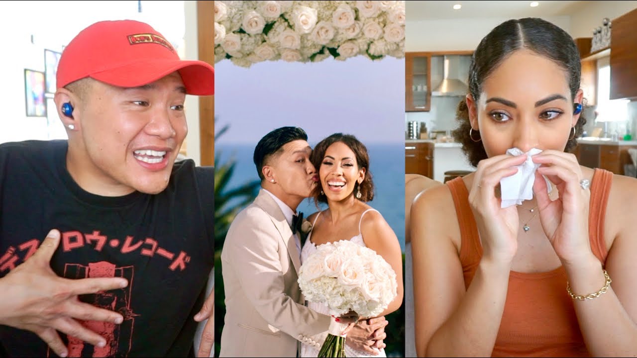 Reacting to Our Wedding Video - 2 Years Later