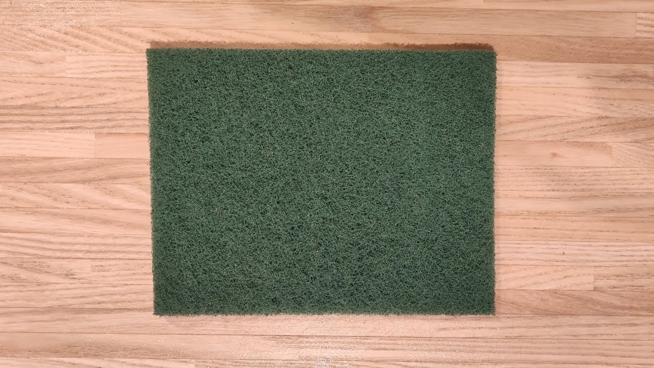 ASMR scouring pad squeezing & ripping. Dry, soapy and Foamy 💚💚💚