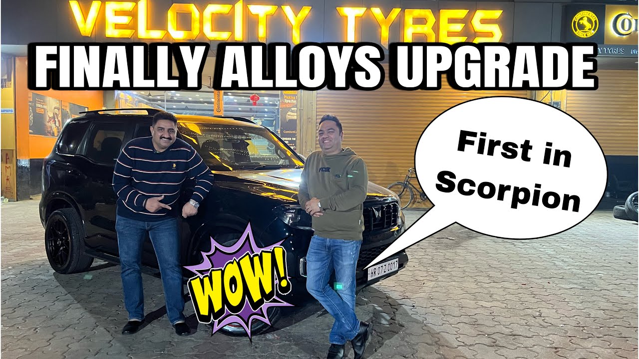 Finally scorpioN Alloys Wheels Modified | 20 Inch Alloys installed #car #scorpion
