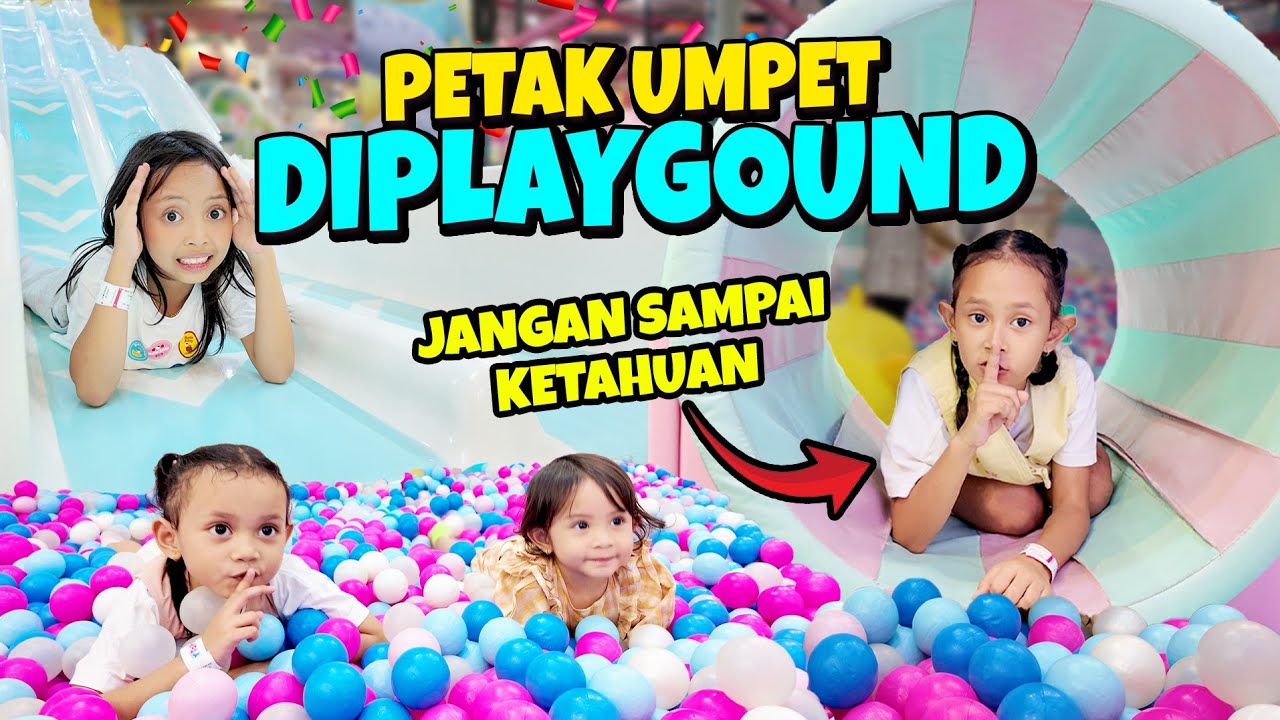 QAIREEN KIRANA DAN LEIKA LEXIE MAIN PETAK UMPET DI PLAYGROUND‼️ SERU BANGET SAMPAI  DIKEJAR TOMPEL 😂