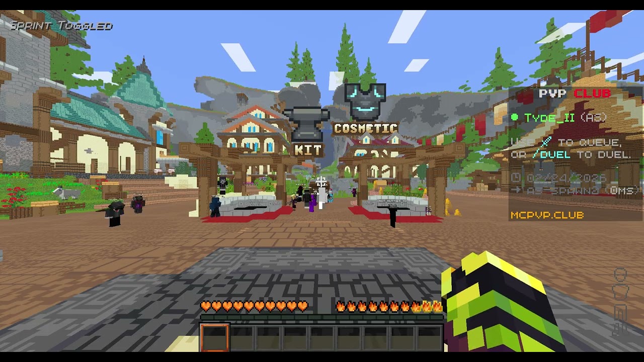Minecraft Pvp Sword, Axe, mace, and UHC