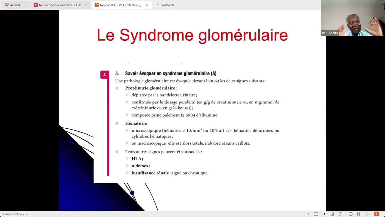 Cours de la Néphrologie 5ème partie D3 UOM 22 août 2025