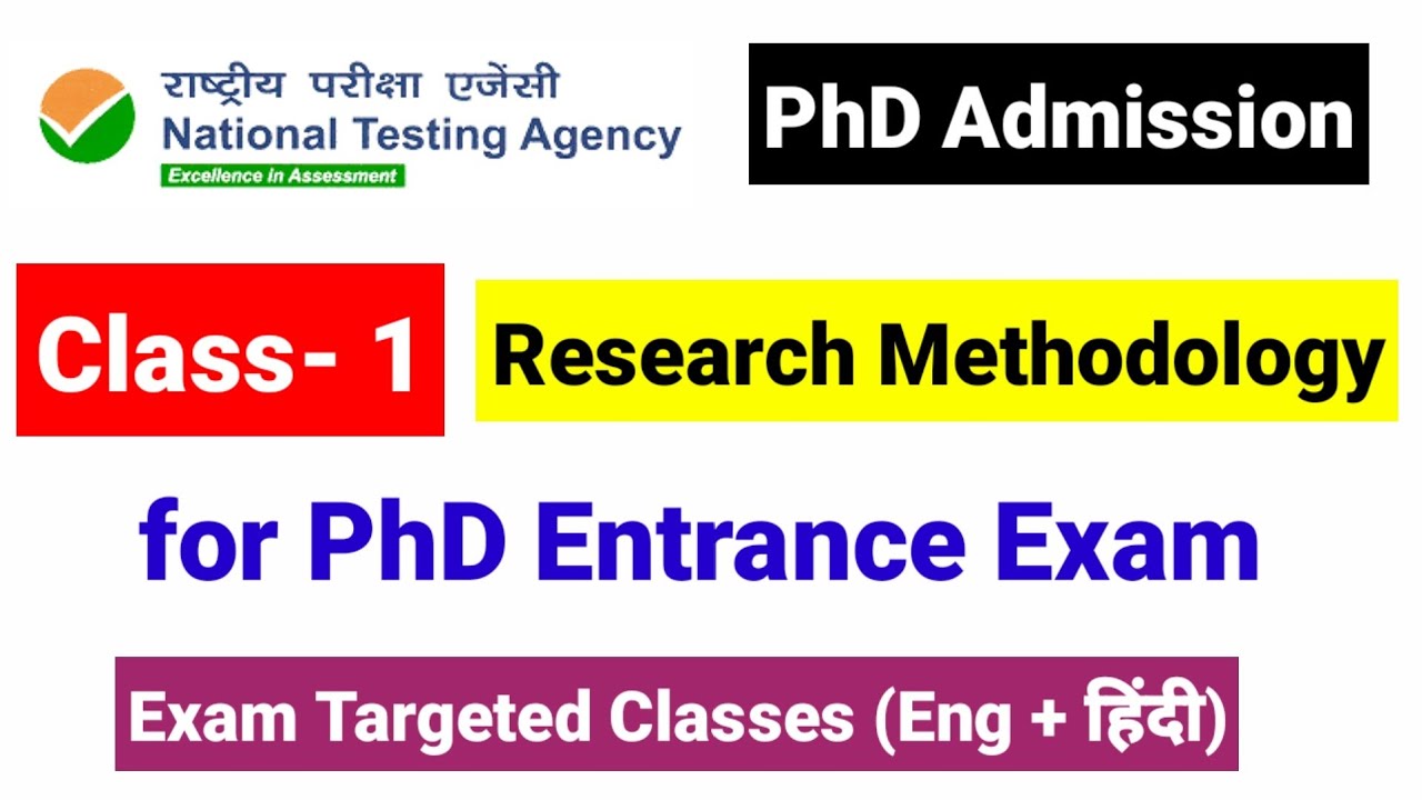 💥Class 1 PhD Research Methodology | Research Methodology Classes in Hindi | NTA PhD Entrance 2023