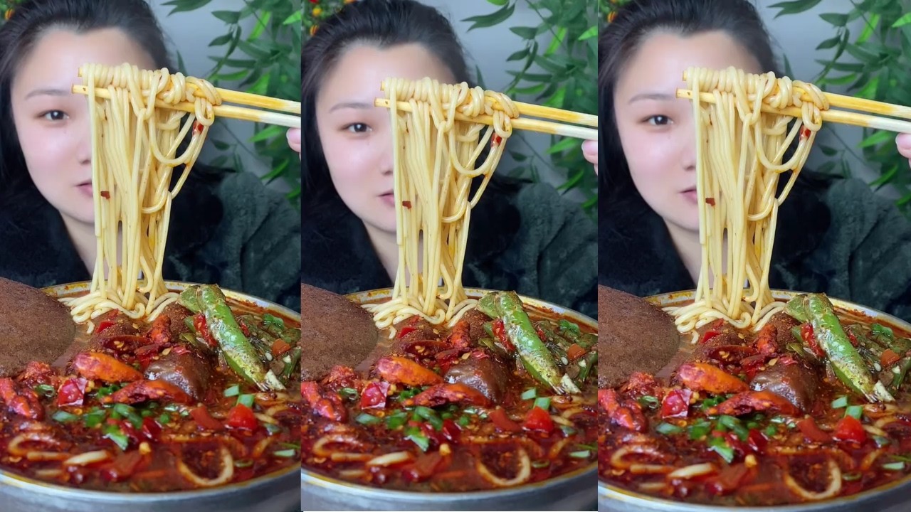 Rural Food Eating Spicy Malatang Noodles – Really Delicious Eating Show